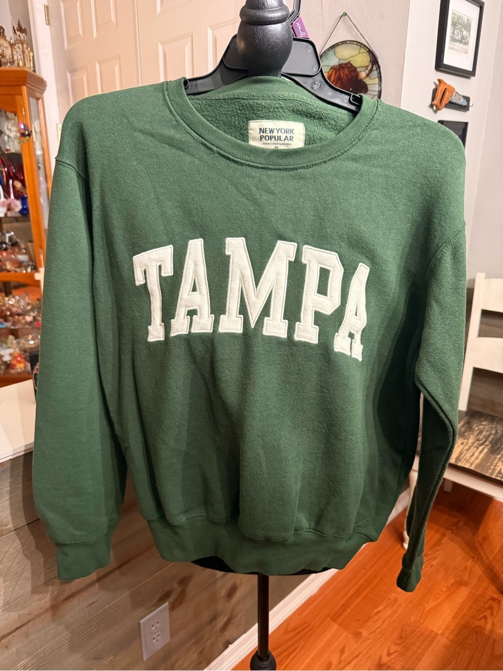 Forest Green TAMPA Crewneck Sweatshirt by New York Popular